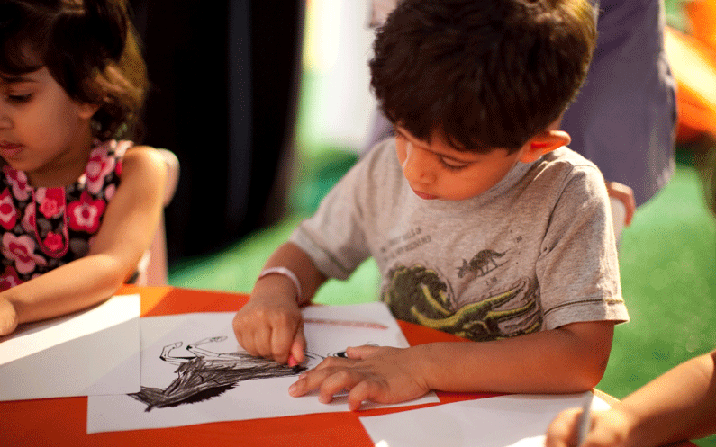 horses kids art
