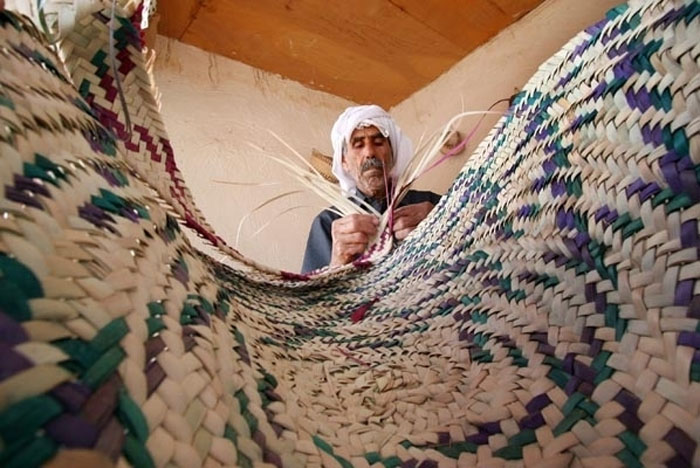 date palm weaving