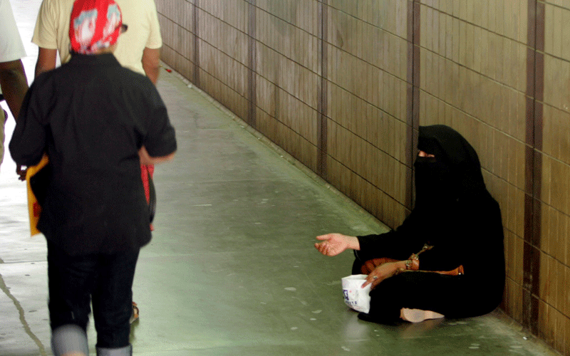 begging