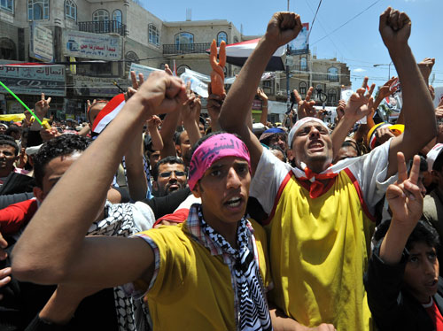 Yemen protesters