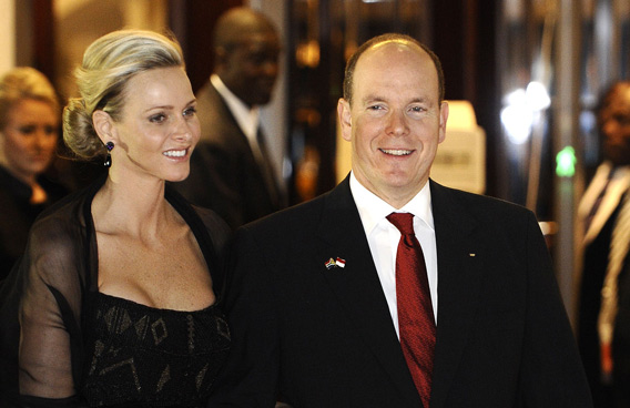 Princess Charlene and Prince Albert II of Monaco. (AFP)