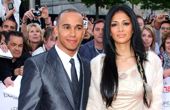 Nicole Scherzinger and Lewis Hamilton