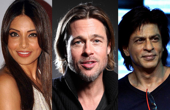 Bipasha Basu, Brad Pitt and Shah-Rukh-Khan (Agencies)