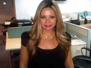 Arab female journalist