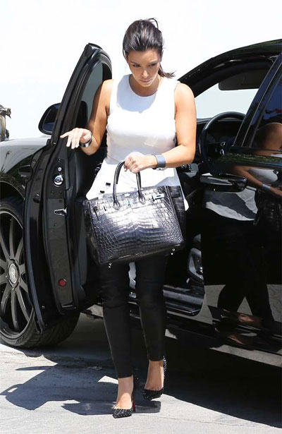Kim Kardashian with Birkin bag