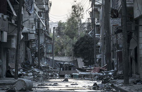 Destroyed buildings