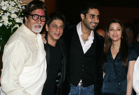 shah rukh, aishwarya, abhishek, amitabh