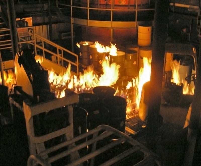 warehouse fire