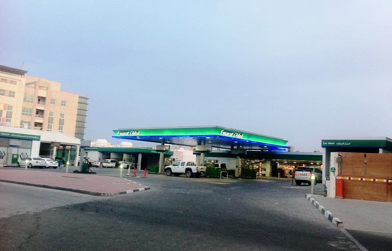 petrol station
