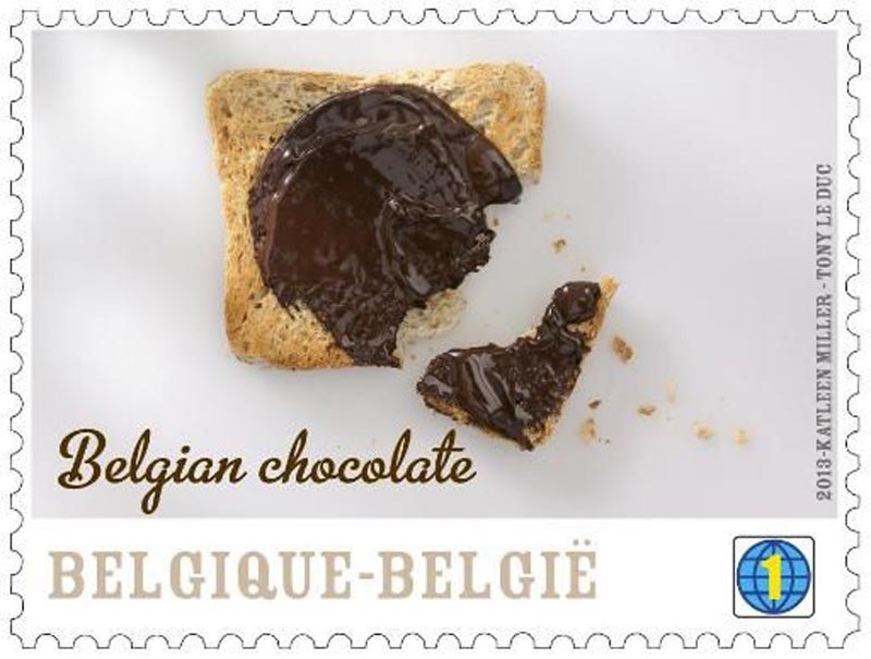 Belgian chocolate stamps