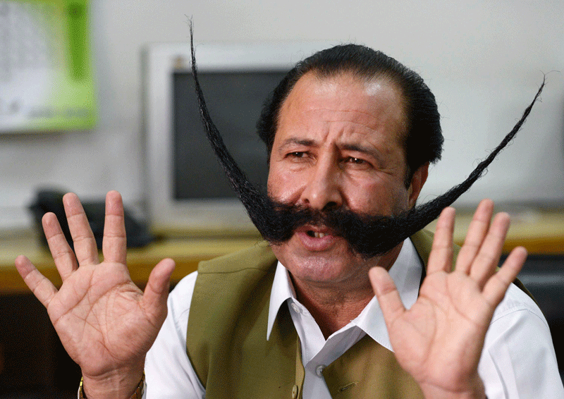 moustached
