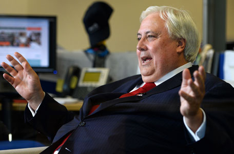 Australian billionaire Clive Palmer