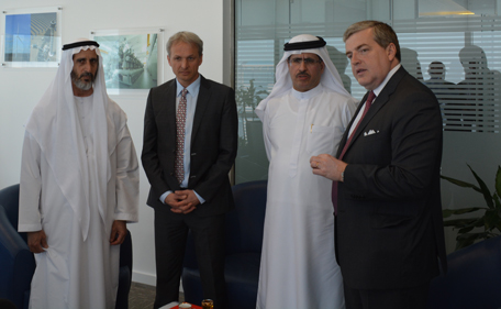 Michel Miraillet, Saeed Mohamed Al Tayer, Grégoire Poux-Guillaume and Saeed Al Mazrouei