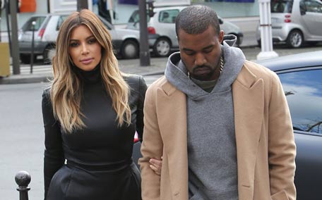Kim Kardashian and Kanye West