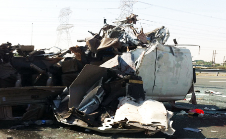 emirates road accident