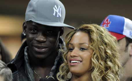Mario Balotelli and Fanny Neguesha