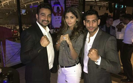 Founder Raj Kundra, Shilpa Shetty, celebrated UK boxer Amir Khan