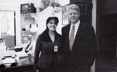 Monica Lewinsky in blue dress will always stand by Bill Clinton - Emirates  24|7