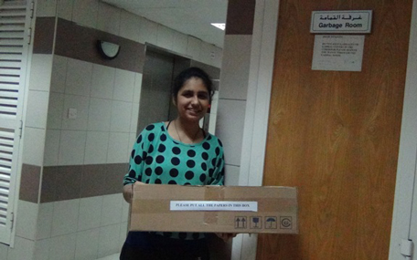 student designs recycled table
