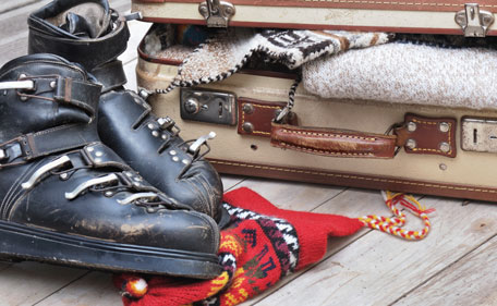 travelling, winter, shoe, bag