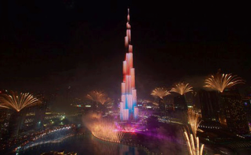 Burj Khalif fireworks