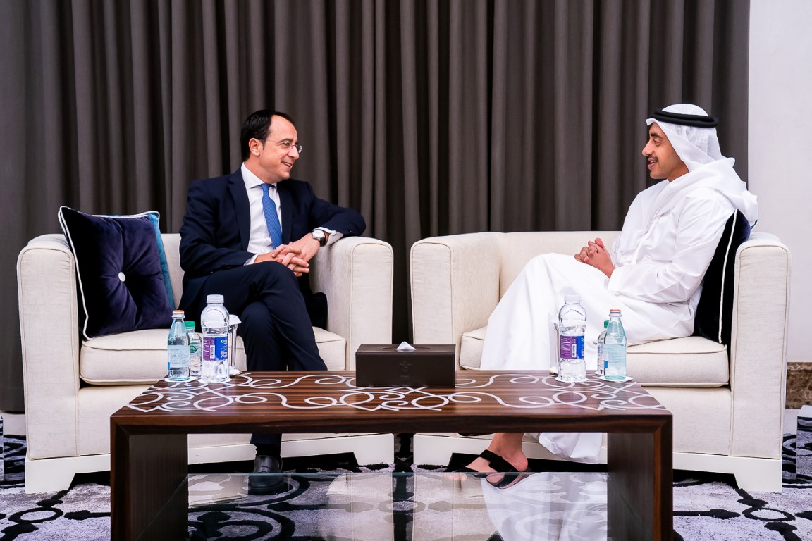 Abdullah bin Zayed receives Cypriot Minister of Foreign Affairs