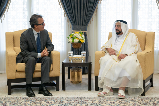 Sharjah Ruler receives Spanish ambassador, Autonomous University of Madrid delegation