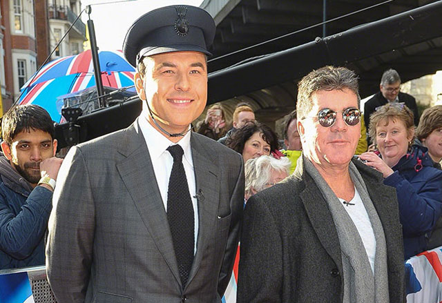 Simon Cowell and David Walliams