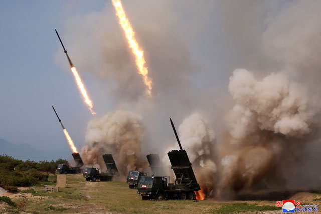rocket launchers North Korea