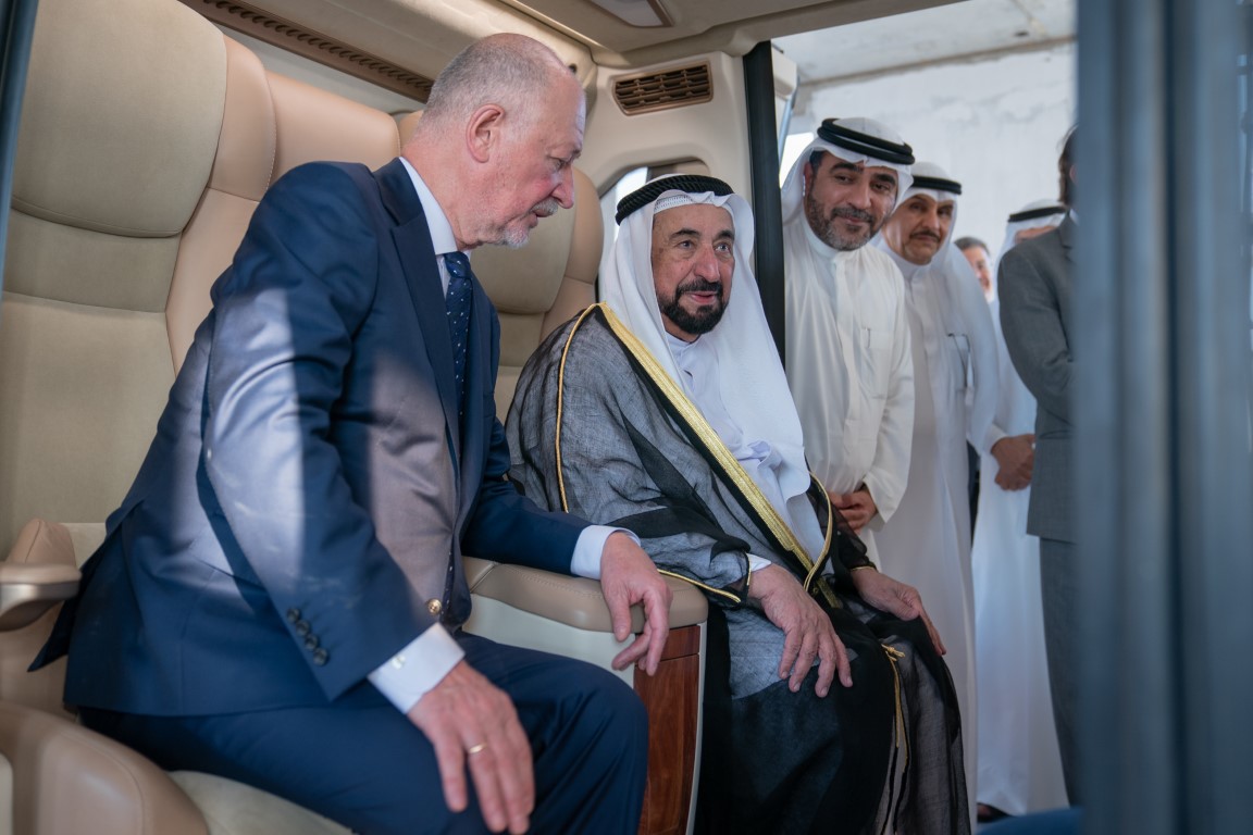 Sharjah Ruler witnesses the experimental phase launch of SkyWay