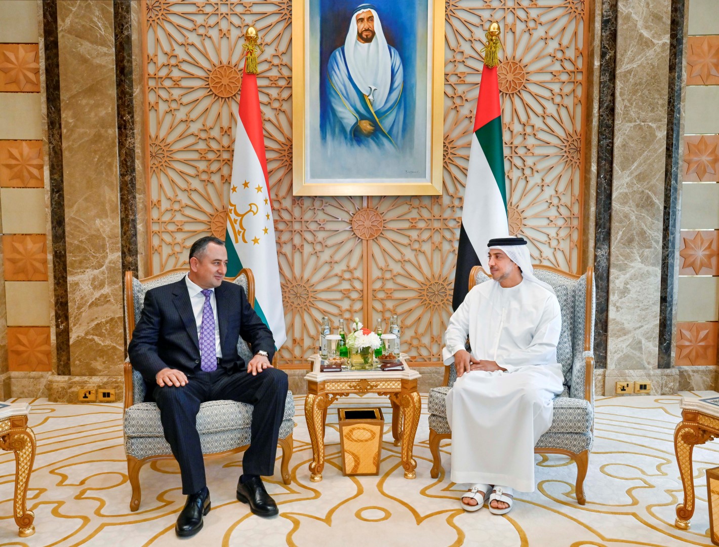 Mansour bin Zayed receives First Deputy Prime Minister of Tajikistan