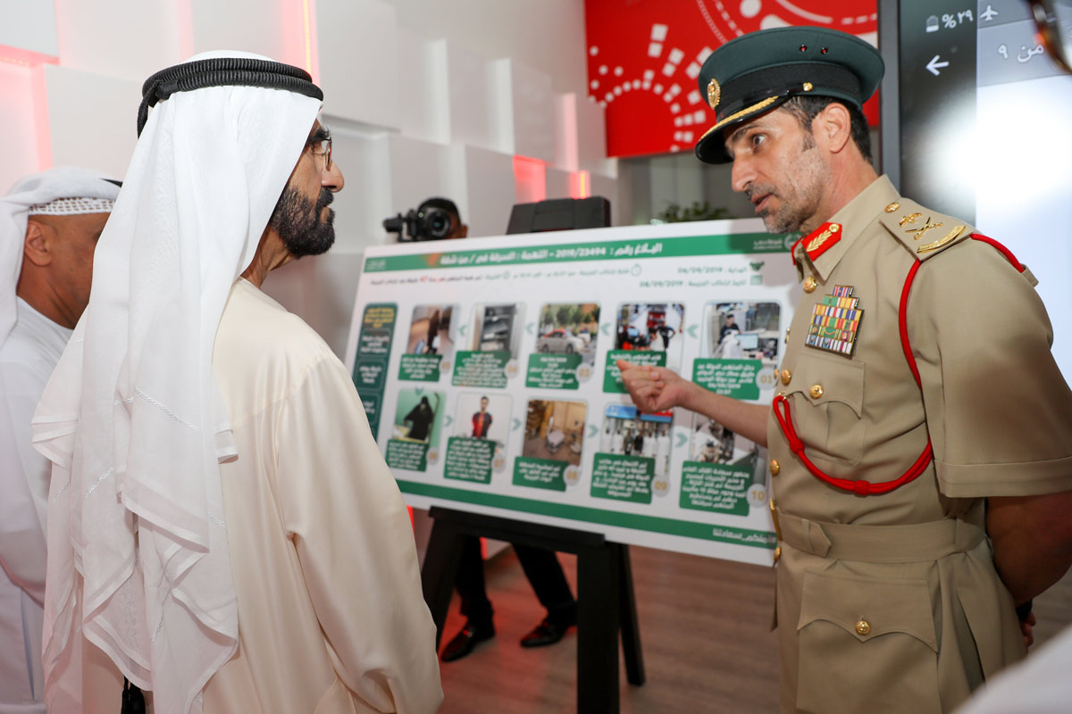 Mohammed bin Rashid visits Smart Police Station