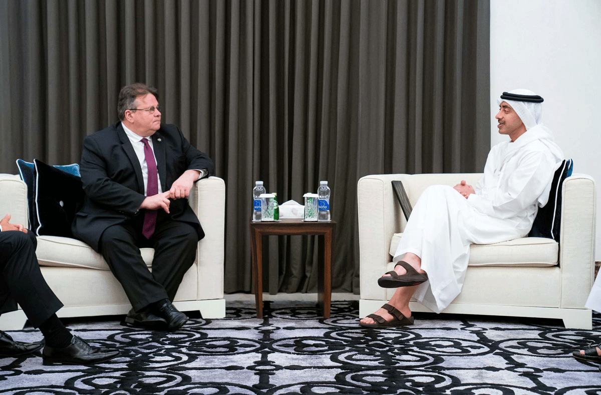 Abdullah bin Zayed, Lithuanian FM