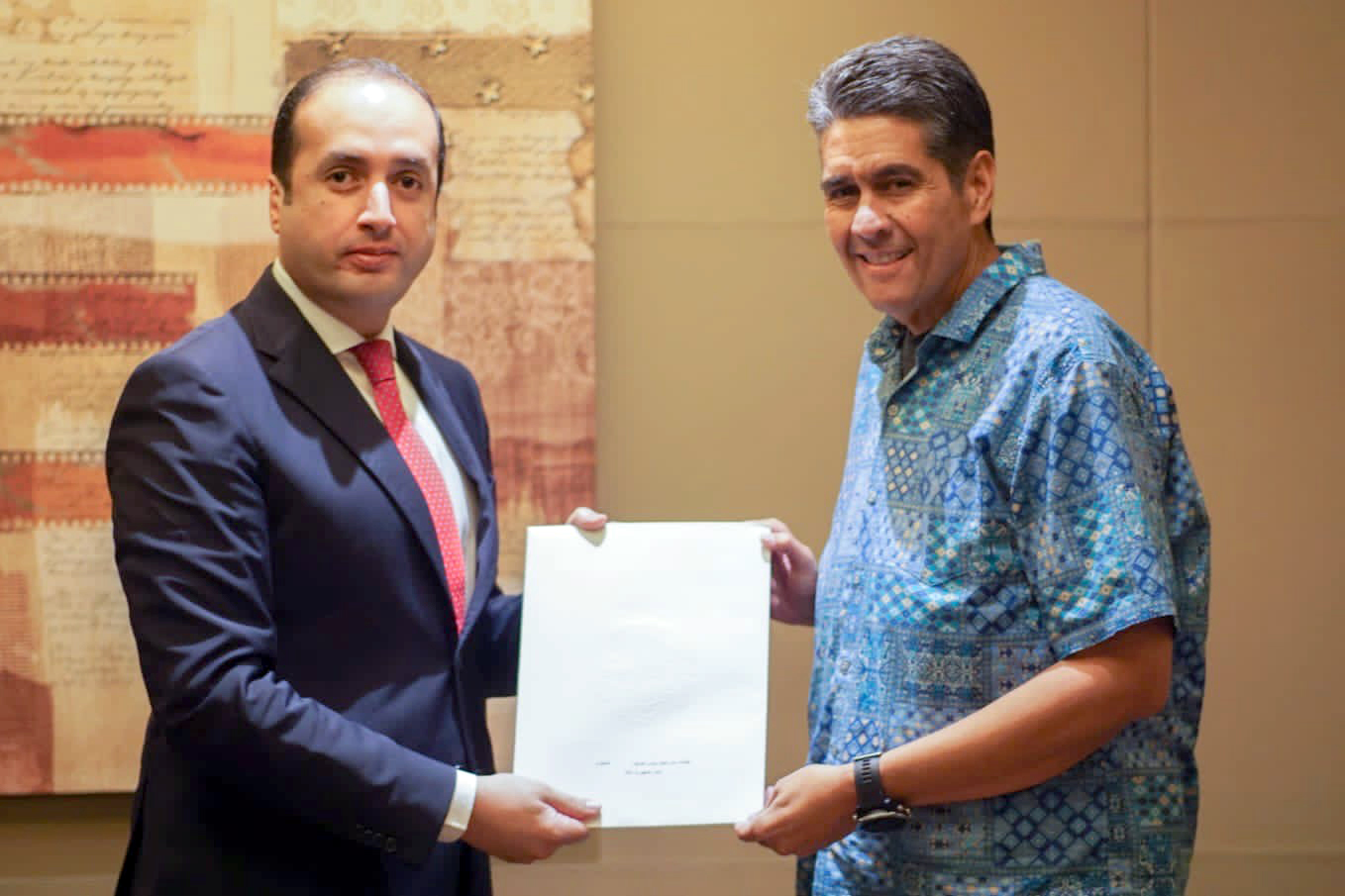 UAE President sends written letter to President of Palau which included an invitation to COP28