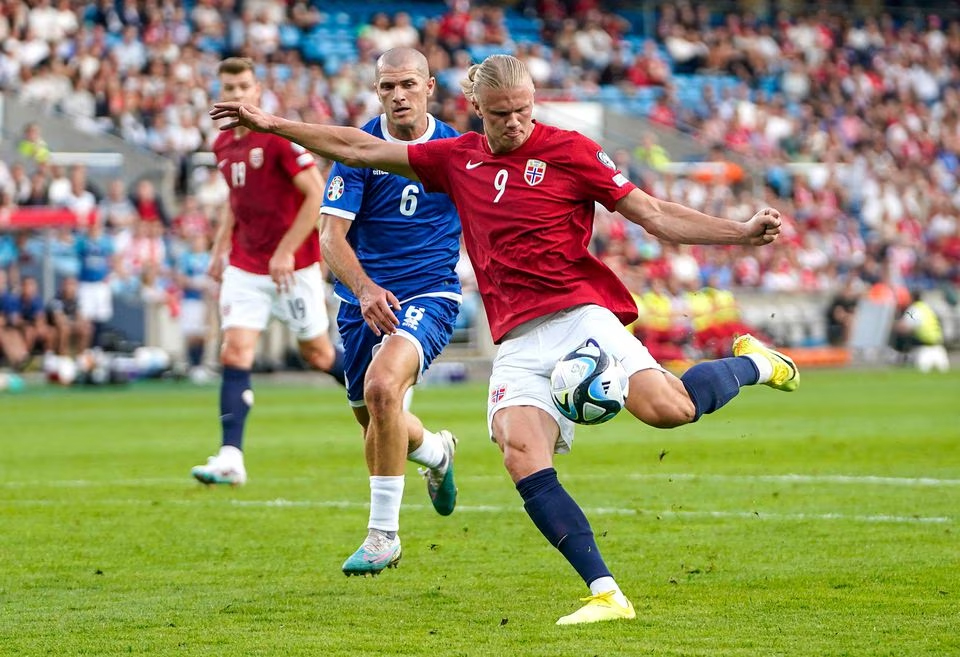Haaland double fires Norway to 3-1 win over Cyprus