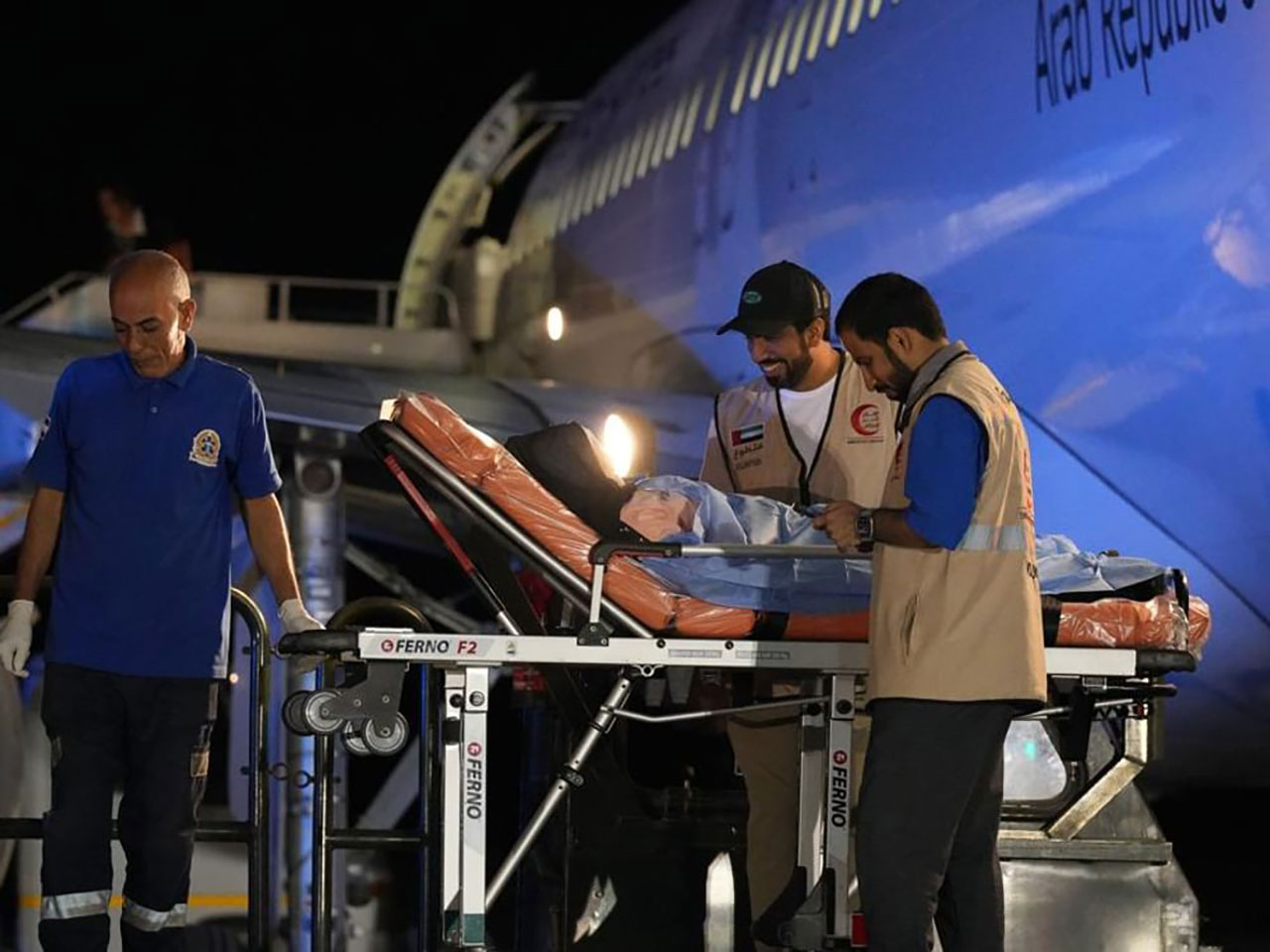 UAE welcomes first plane as part of its initiative to host 1,000 Palestinian children