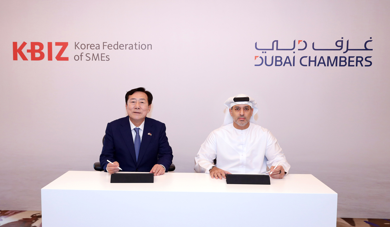 Dubai Chambers inks MoU with Korea Federation of SMEs to enhance cooperation between the business co