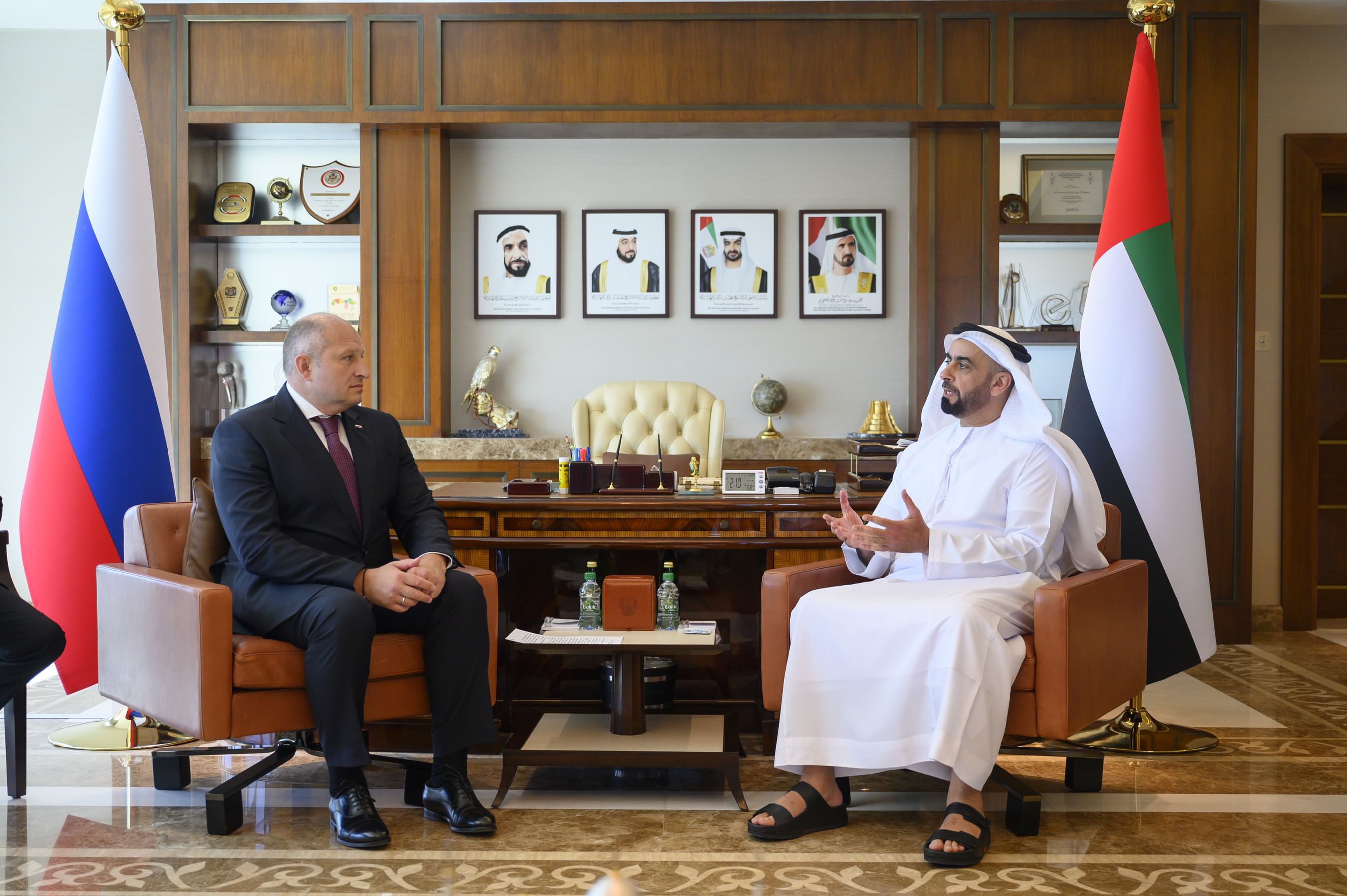 Saif bin Zayed, Russian Minister discuss cooperation