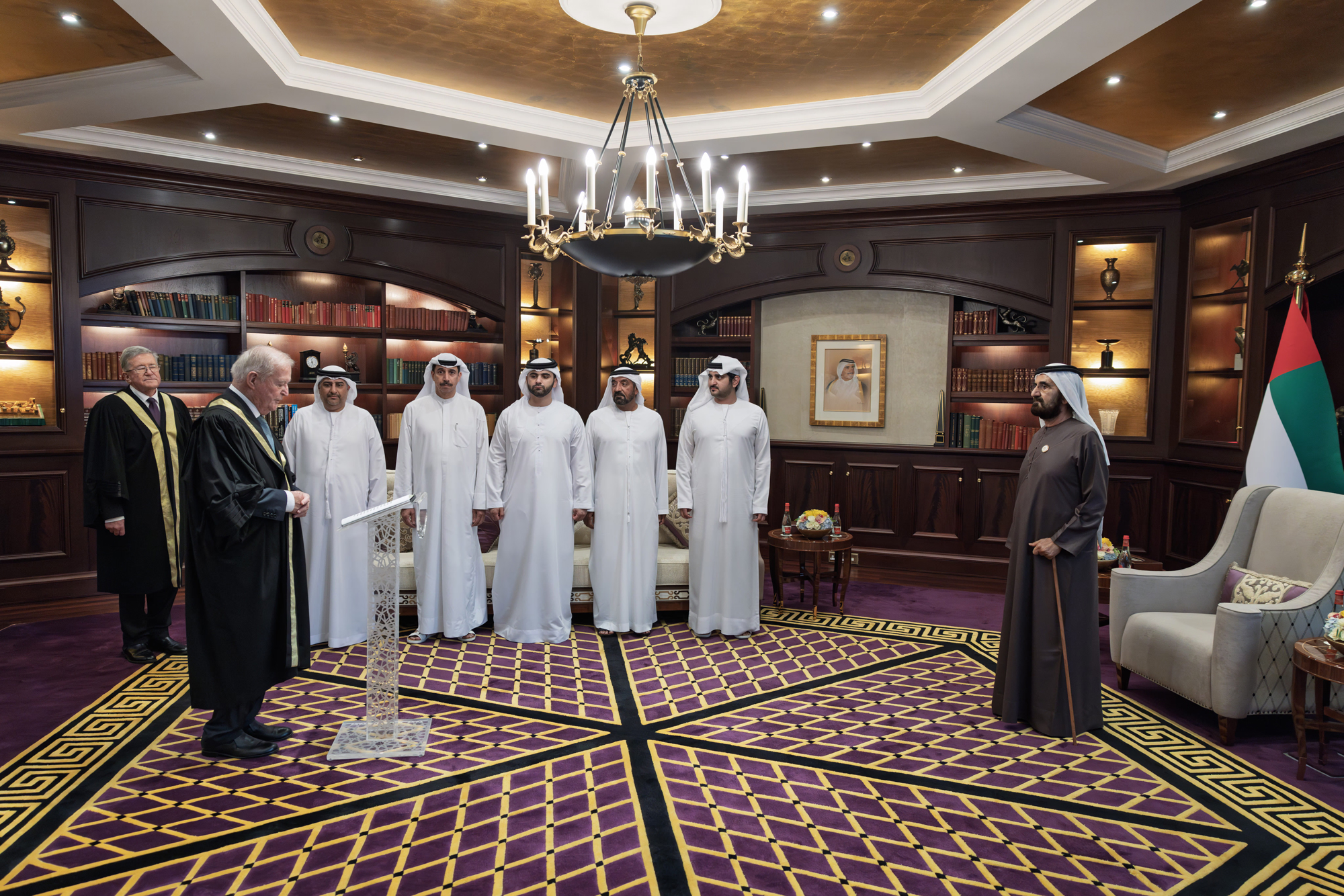 Mohammed bin Rashid presides over the swearing-in ceremony of new DIFC Courts judges
