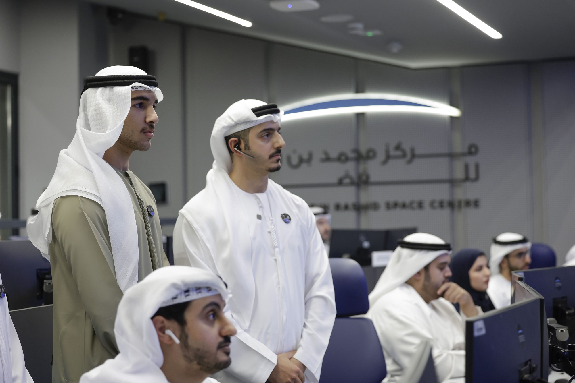 Mohammed bin Rashid bin Mohammed bin Rashid witnesses successful launch of MBZ-SAT