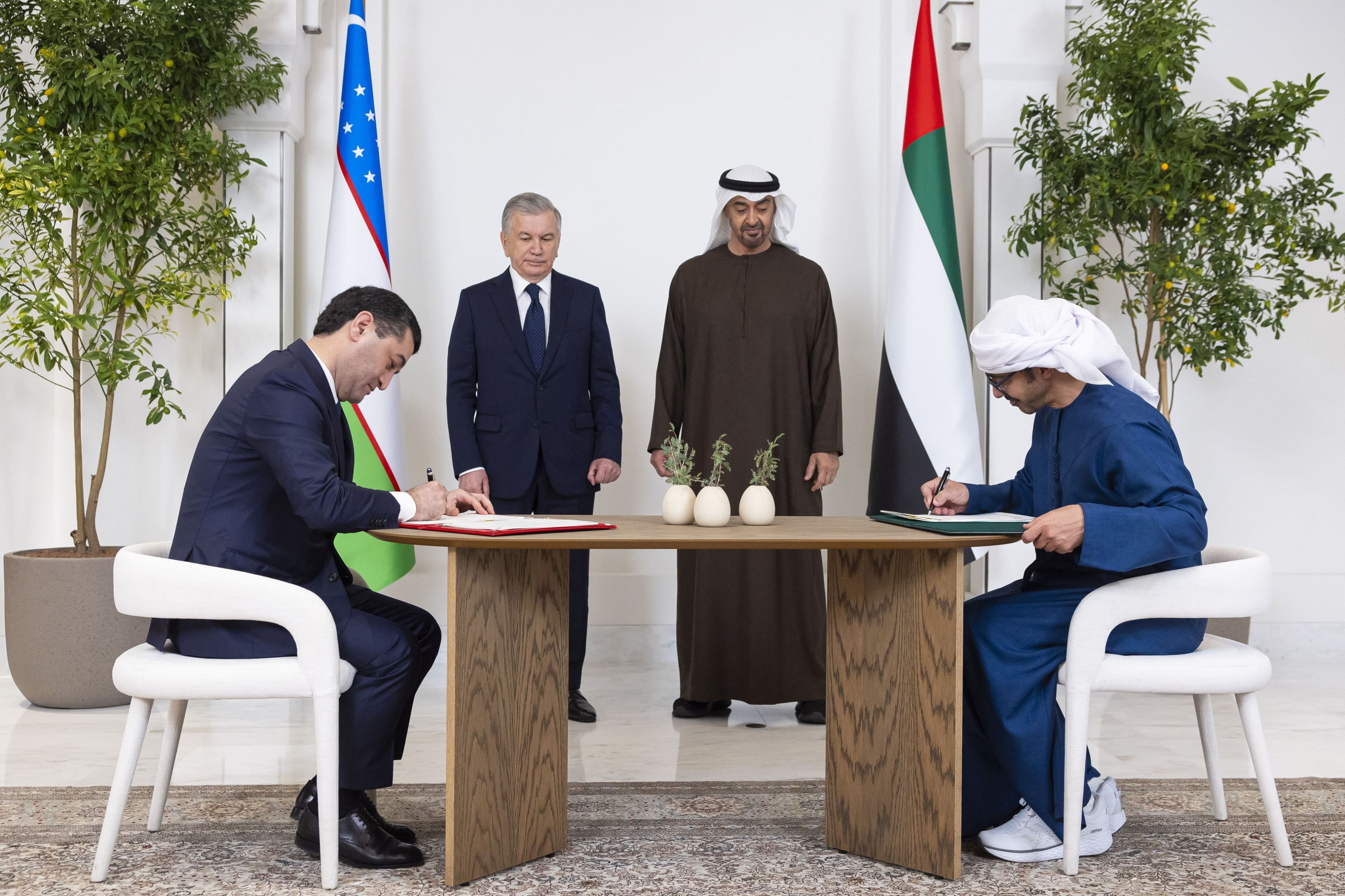 Presidents of UAE, Uzbekistan witness signing of strategic partnership declaration, multiple agreeme