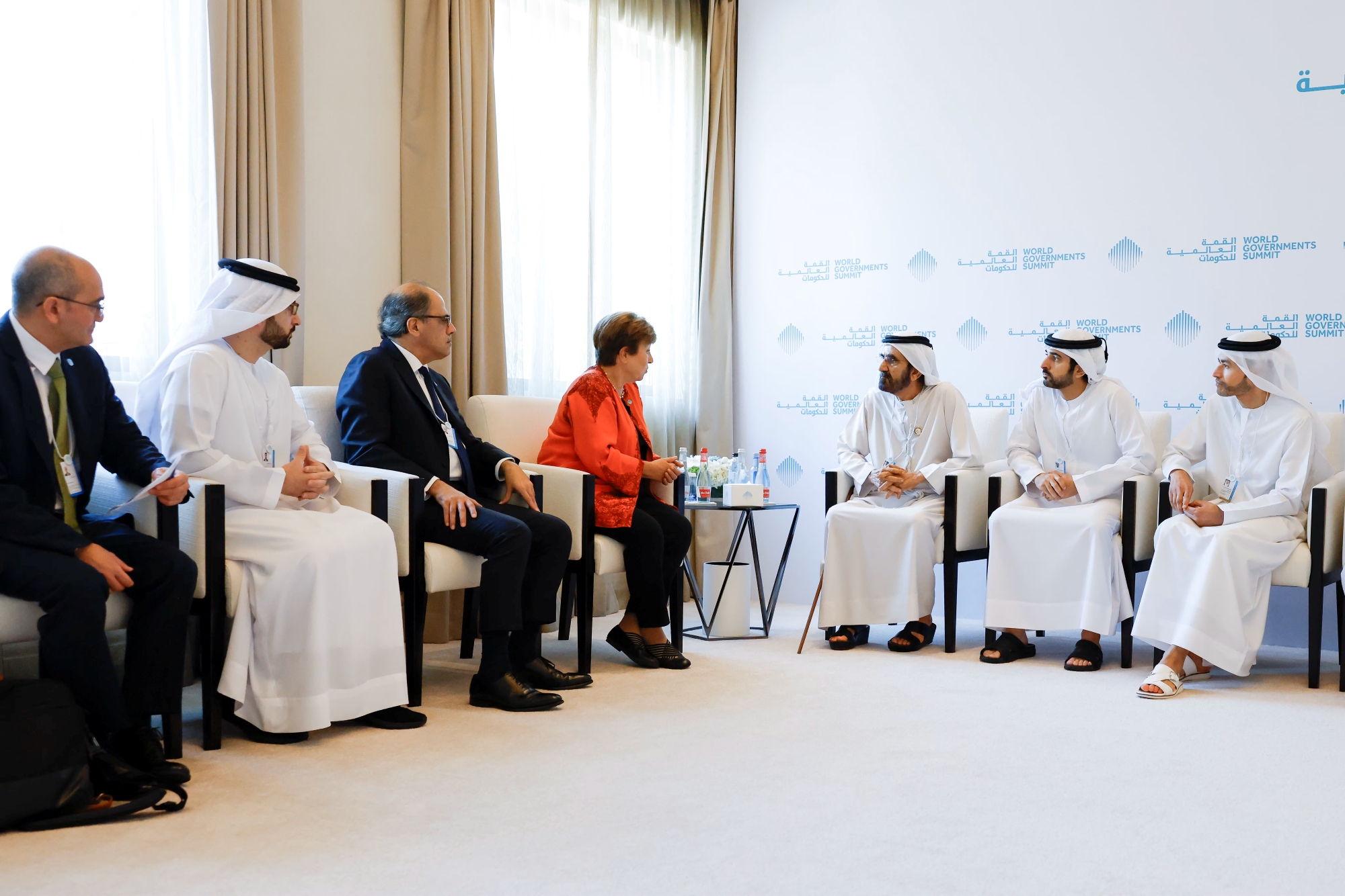 Mohammed bin Rashid and IMF Managing Director address global economic developments