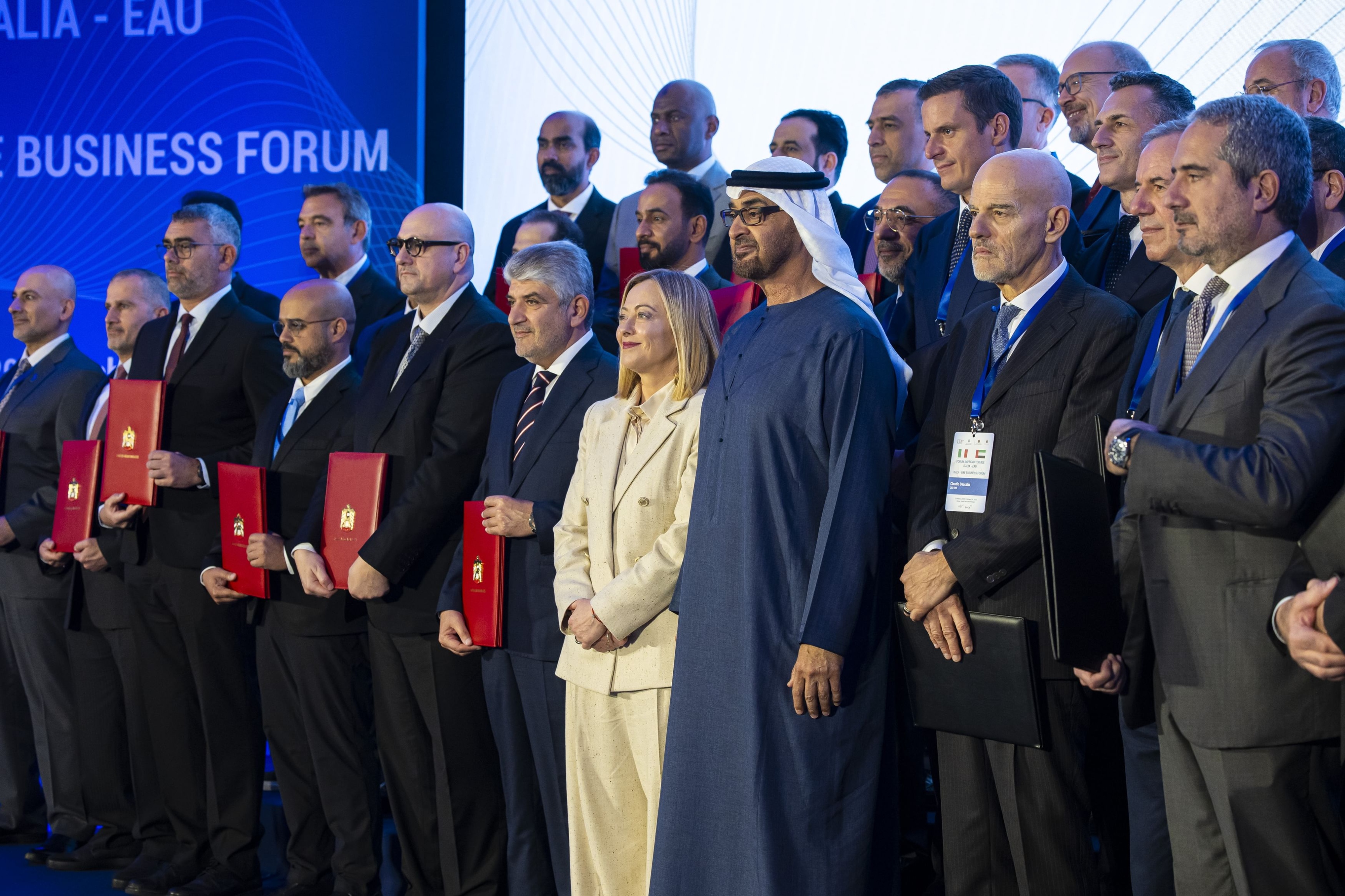 UAE President, Italian Prime Minister witness exchange of agreements, memoranda of understanding