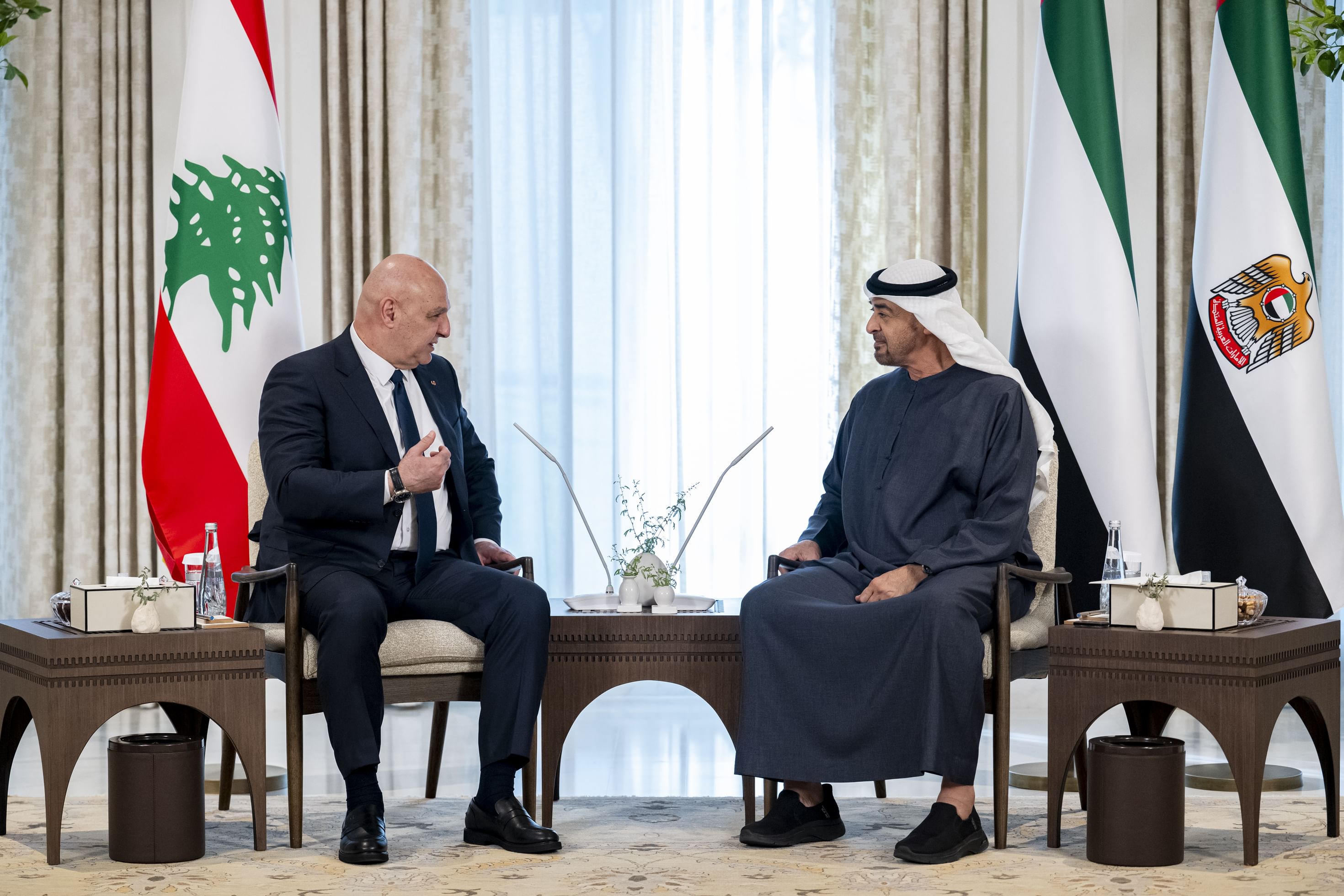 UAE President affirms support for Lebanon’s stability, development during meeting with President Jos