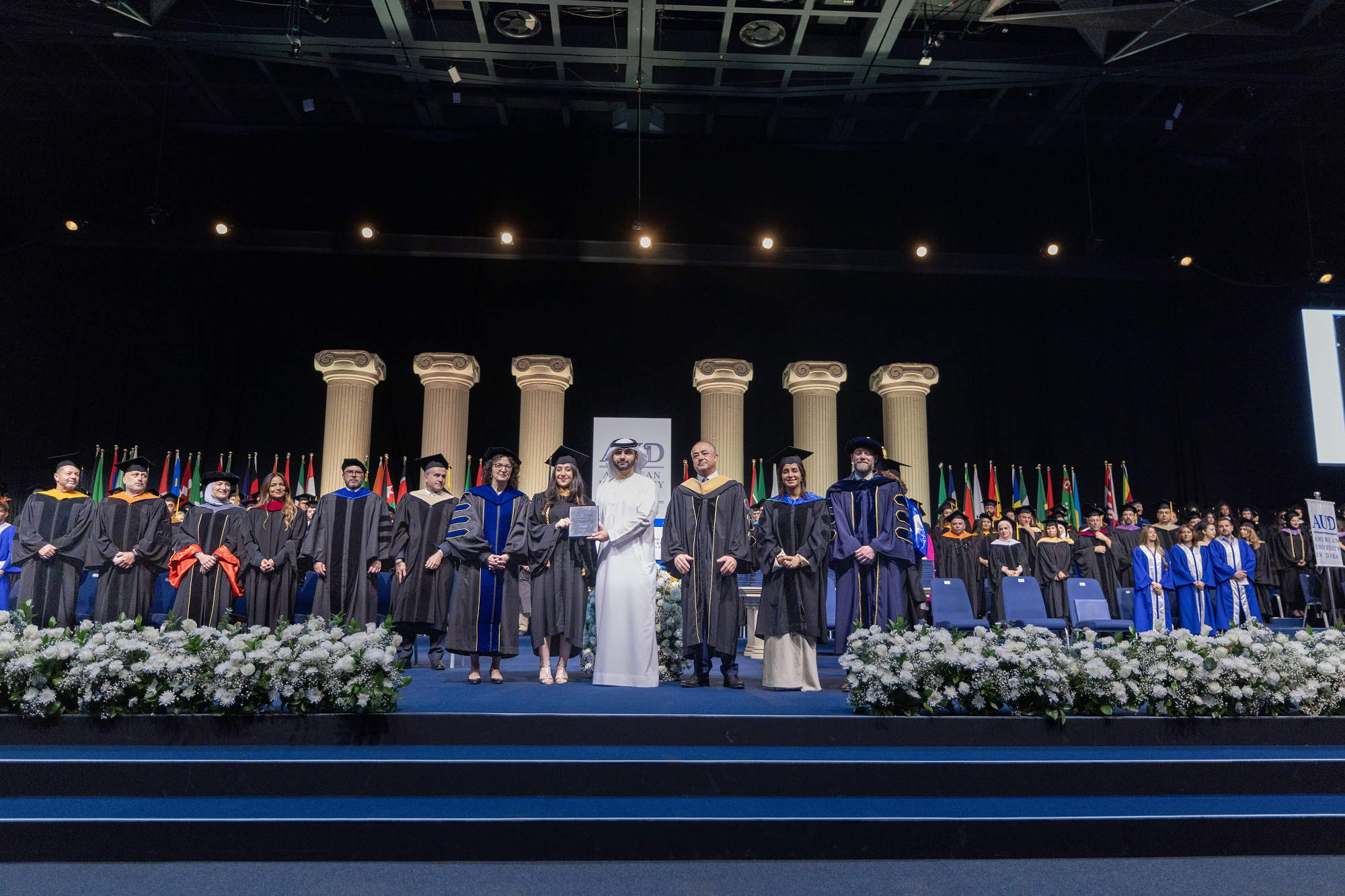 Mansoor bin Mohammed honours graduates at 28th commencement ceremony of AUD