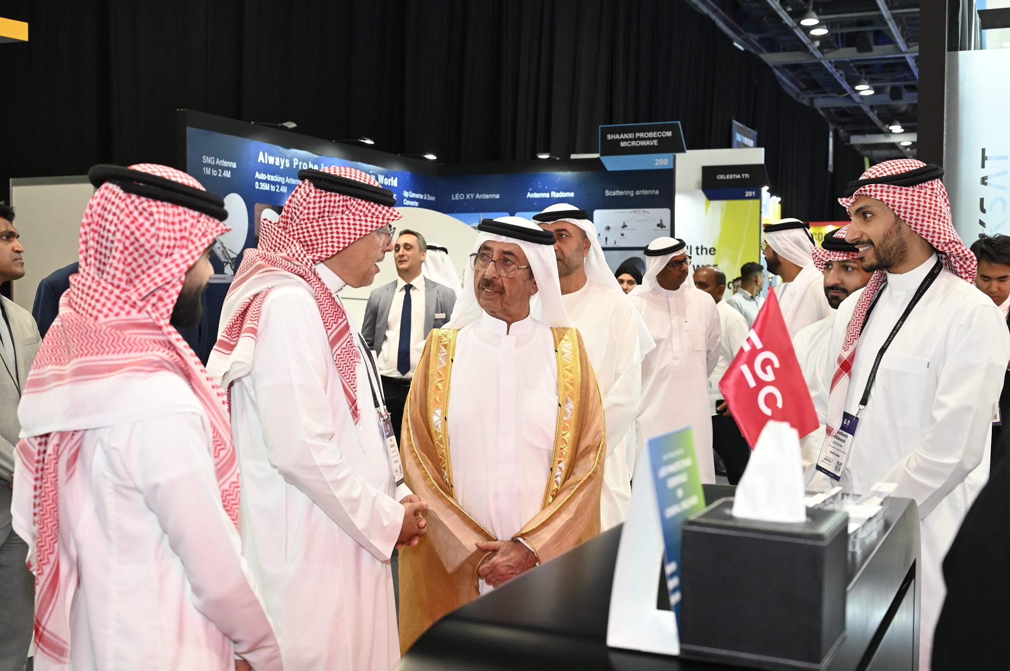 Hasher bin Maktoum opens CABSAT, Integrate Middle East and inaugural SATExpo Middle East