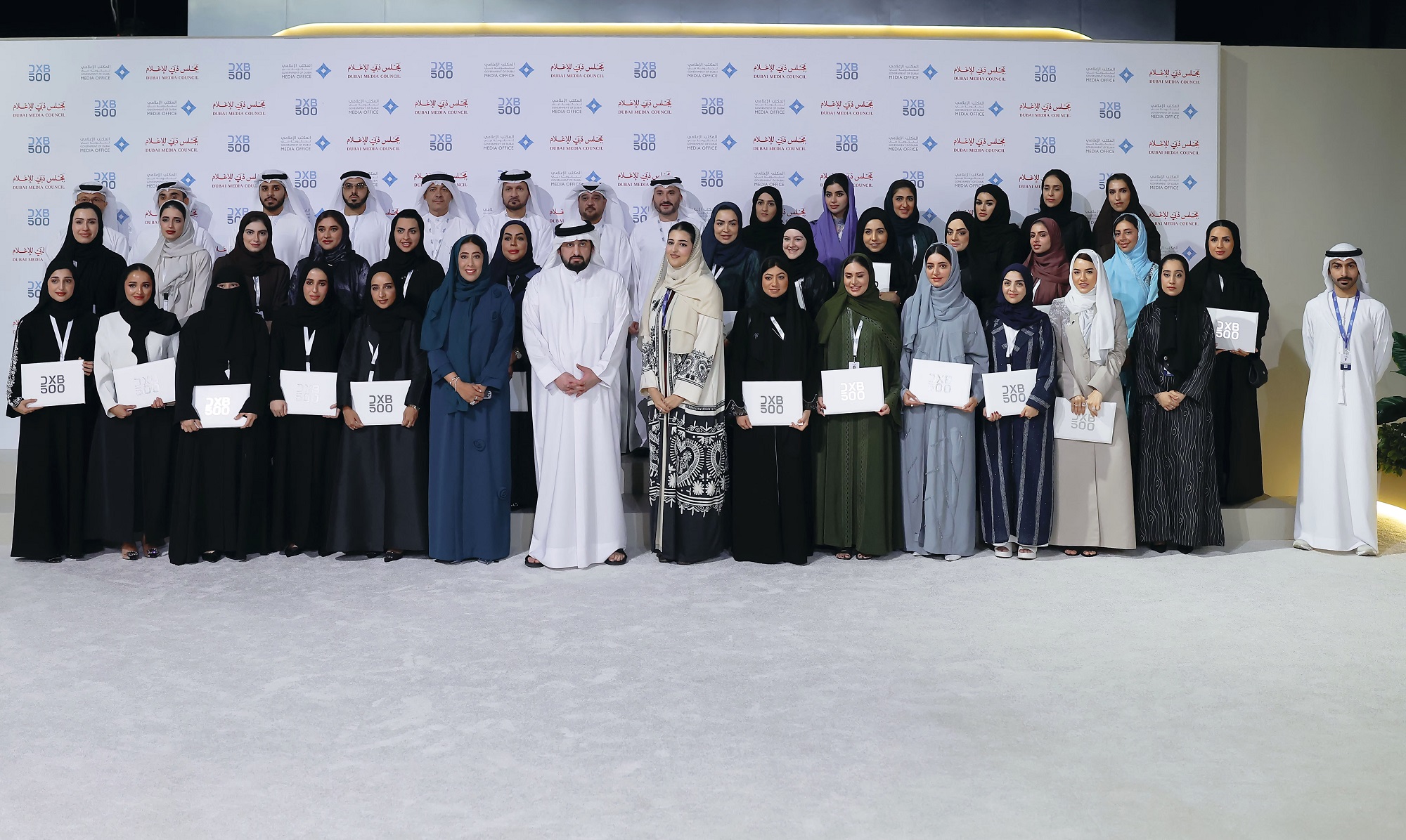 Mansoor bin Mohammed, Latifa bint Mohammed attend 24th Arab Media Award ceremony